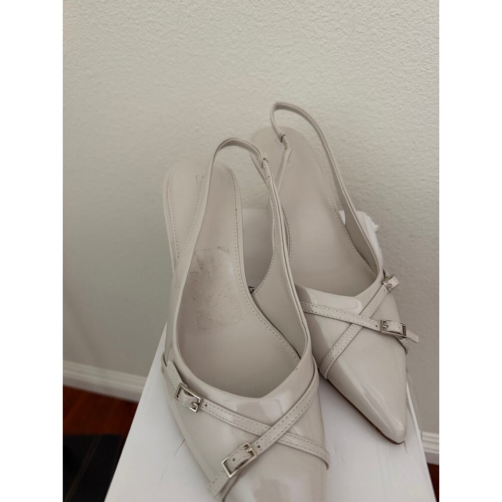 Calvin Klein Tulissa 2 ivory sling back heels sz 10 - Picture 2 of 7
